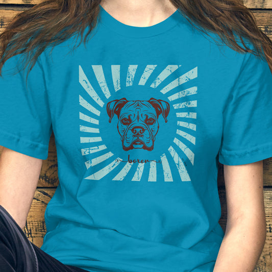 Twirly Boxer T-Shirt for Dog Lovers – Fun and Playful Boxer Dog Design #1