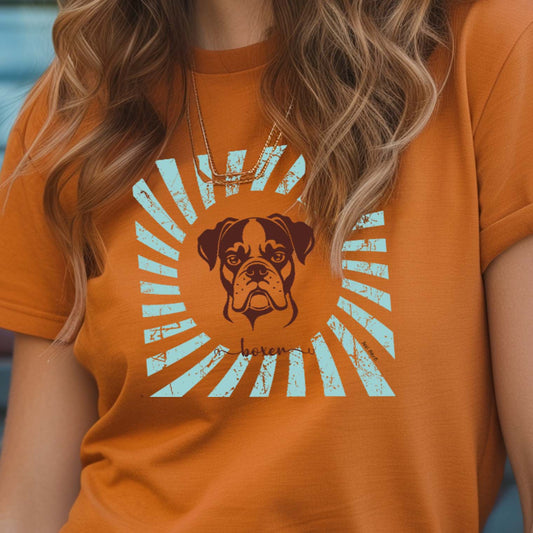 Twirly Boxer T-Shirt for Dog Lovers – Fun and Playful Boxer Dog Design #2