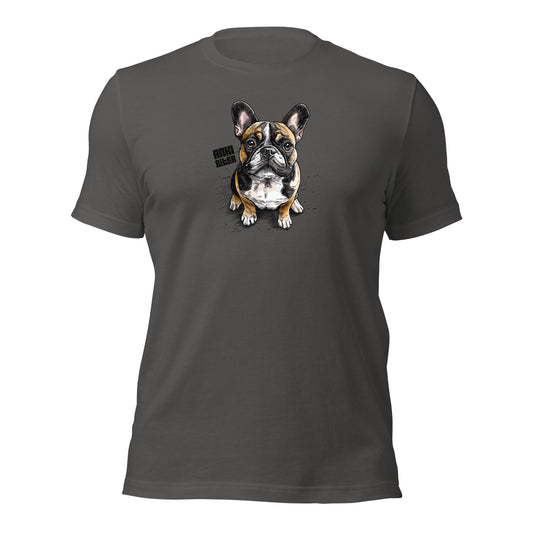 French Bulldog (Frenchy) Happy Times Unisex T-Shirt