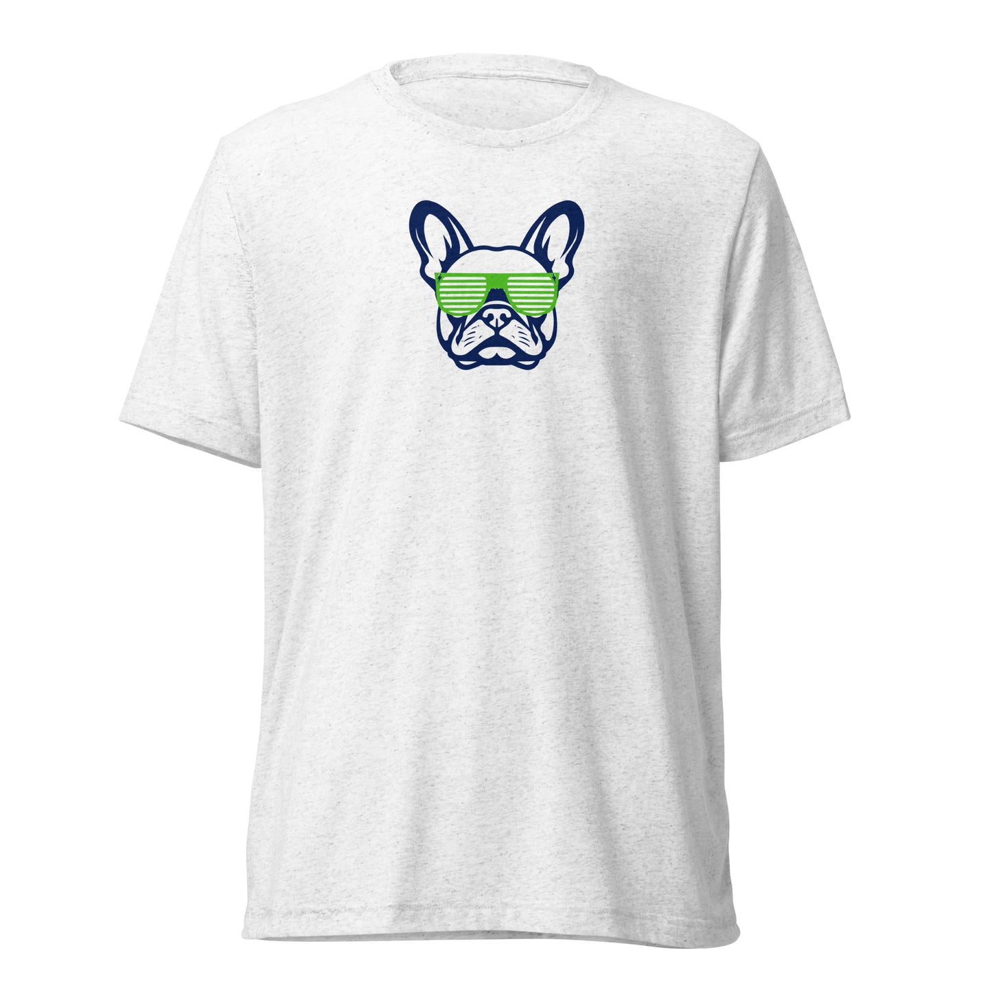 Bulldog Francés con gafas de sol perro unisex camiseta de manga corta #042