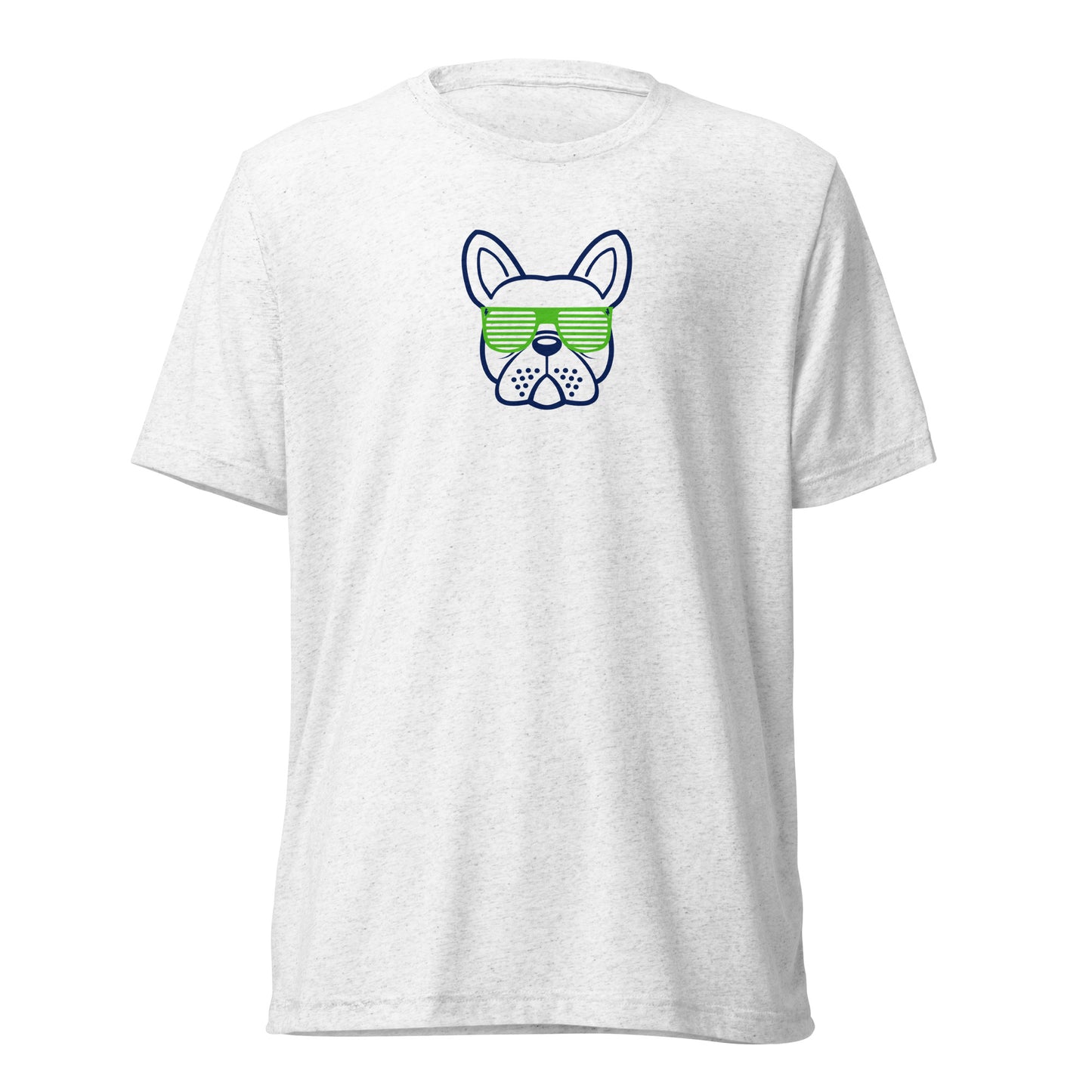 Bulldog Francés con gafas de sol perro unisex camiseta de manga corta #041